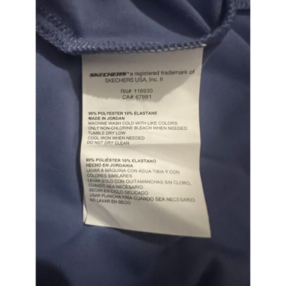 Skechers GOwalk GoDRI Serene V-Neck Diamond Logo Top Purple Plus Size 2XL NWT - Picture 4 of 4